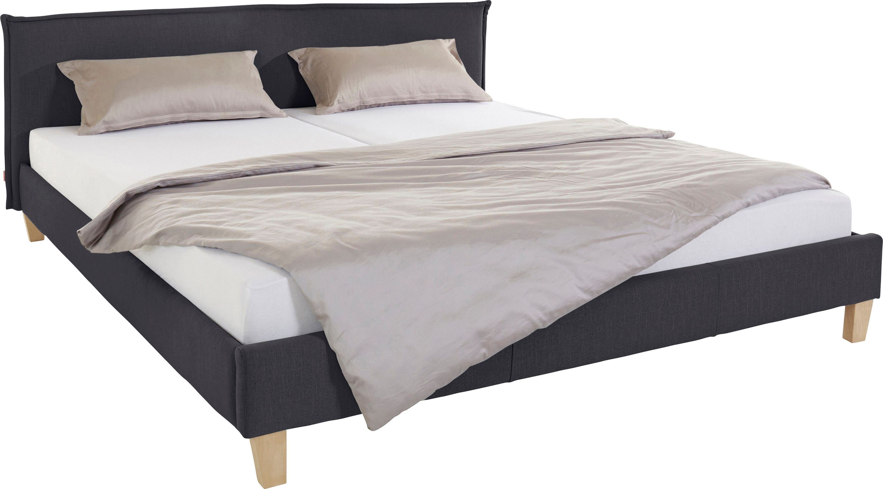 Bild 1 Polsterbett Struktur schwarz