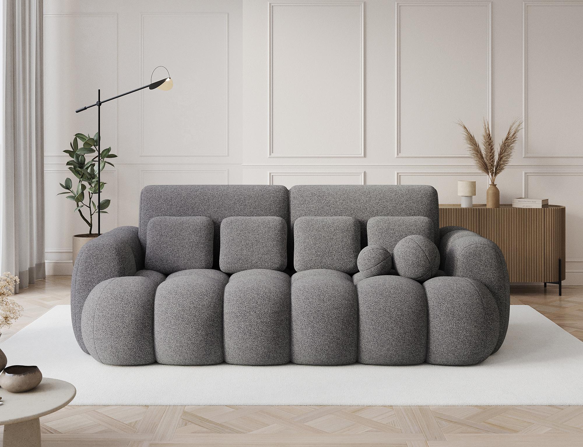 Sofa Conny, Velours, 3-Sitzer, mit Bettkasten