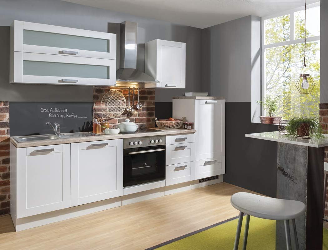 Küchenzeile Manix 280 cm in Weiß Küchenzeile Manix 280 cm in Weiß