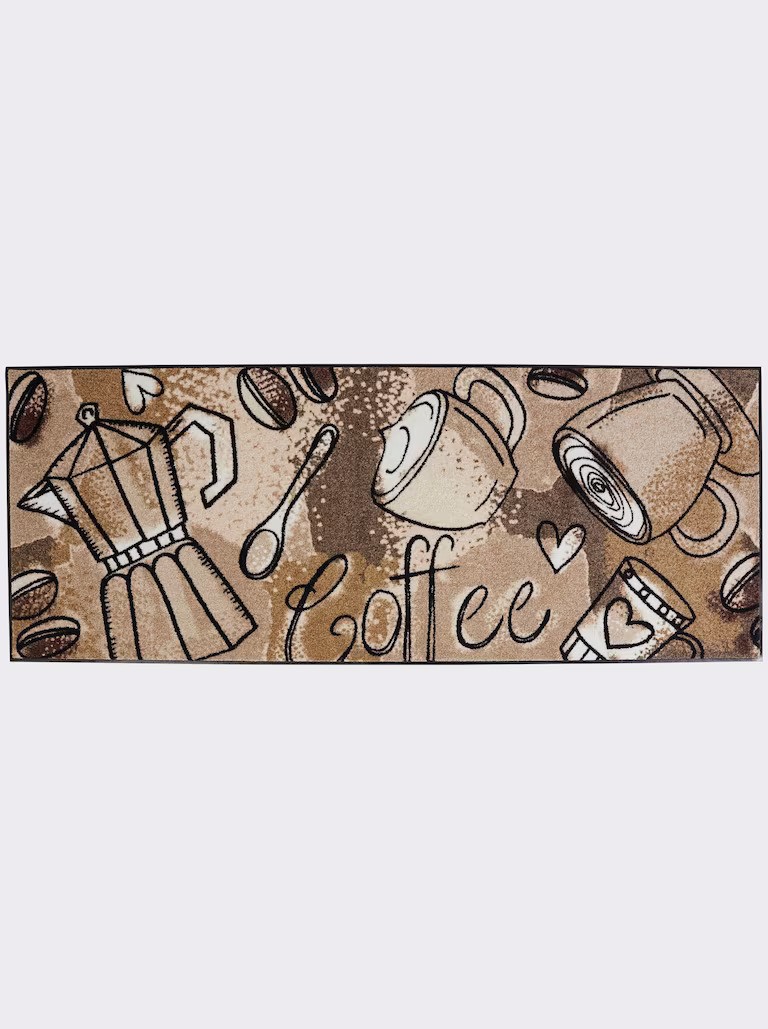 Fußmatte 75 x 190 cm natur-braun