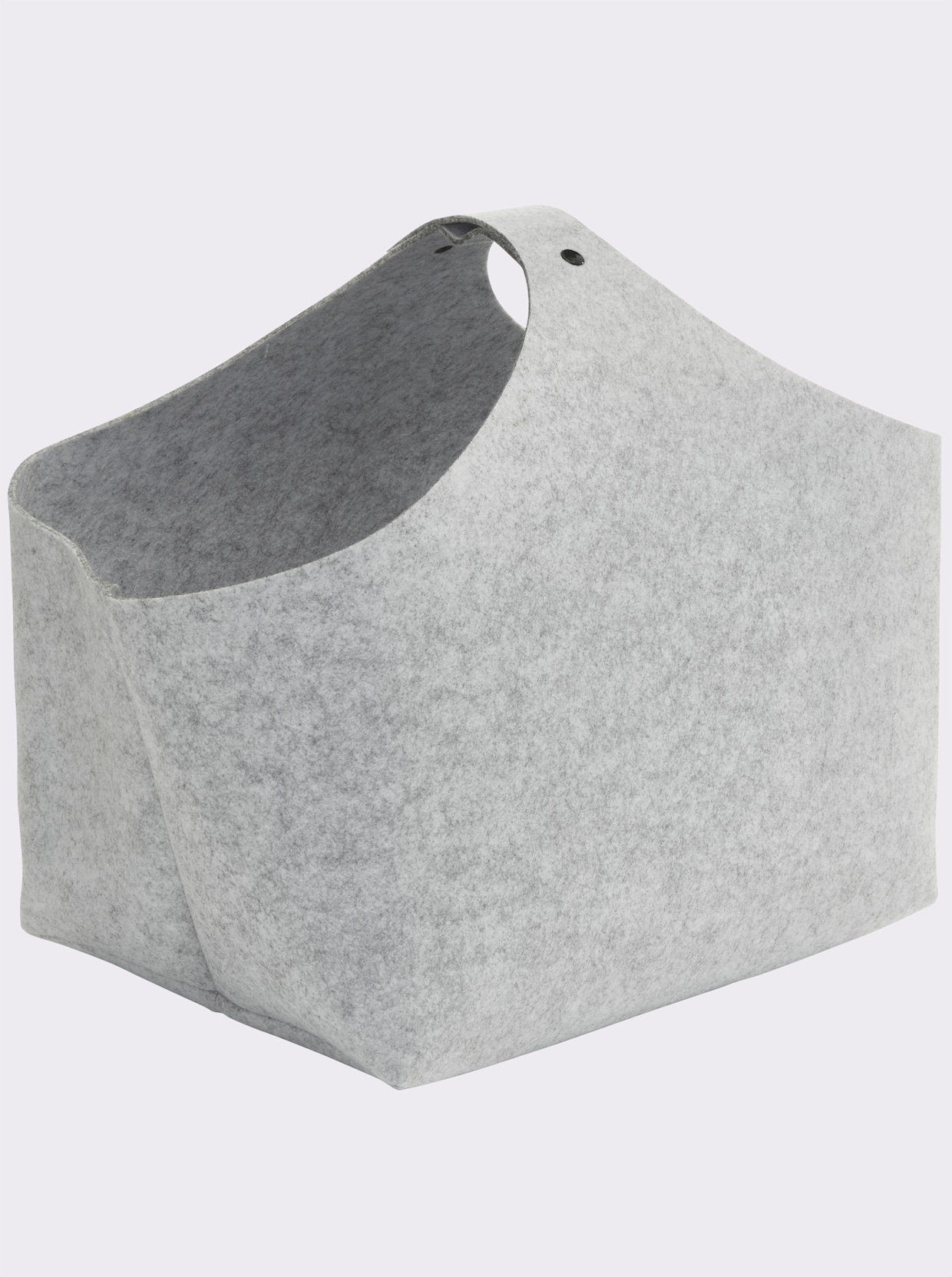 Bild 2 Zeitungssammler grau 64x45x30 cm Polyester Filzoptik