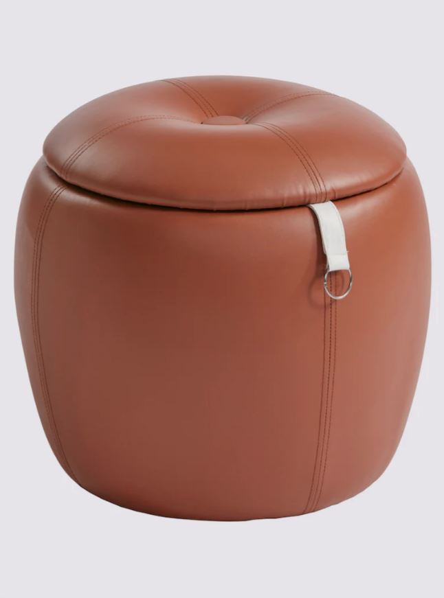 Hocker cognac Kunstleder