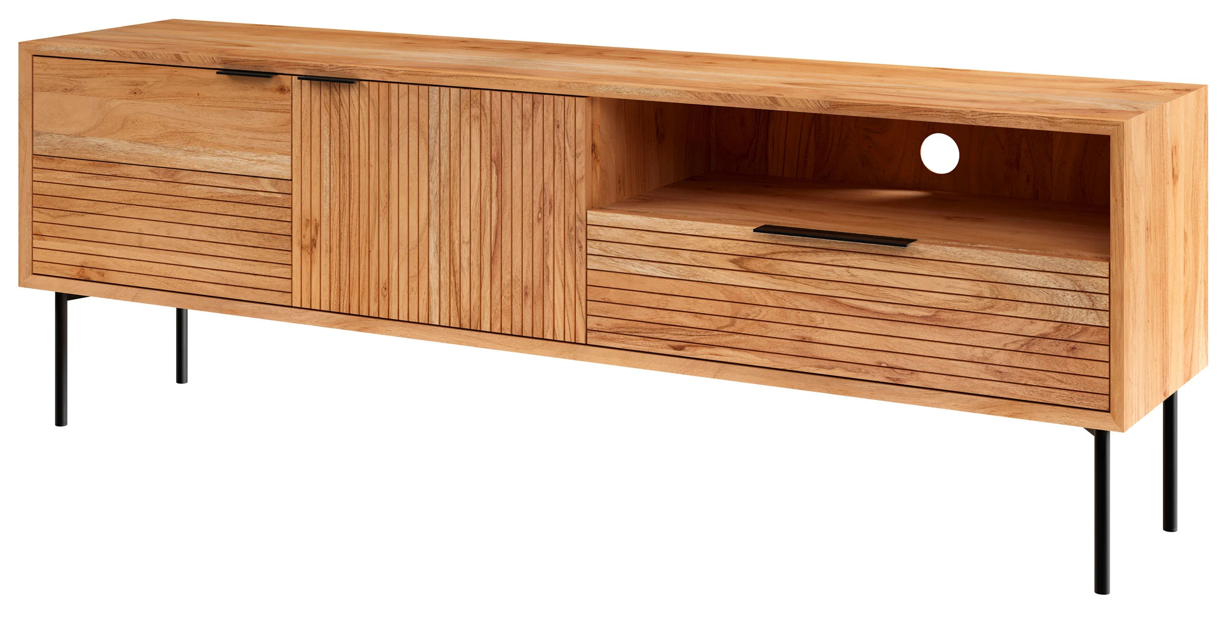 Lowboard Holz Akazie gewachst Lowboard Holz Akazie gewachst