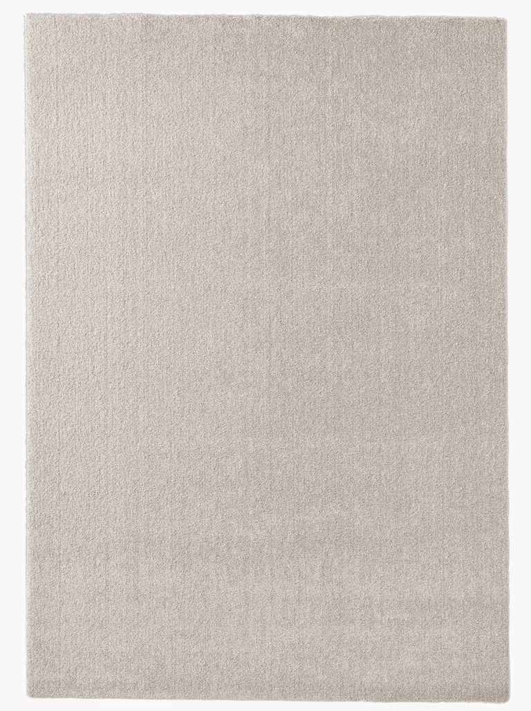 Teppich 150x80 cm Kurzflorteppich ecru Teppich 150x80 cm Kurzflorteppich ecru