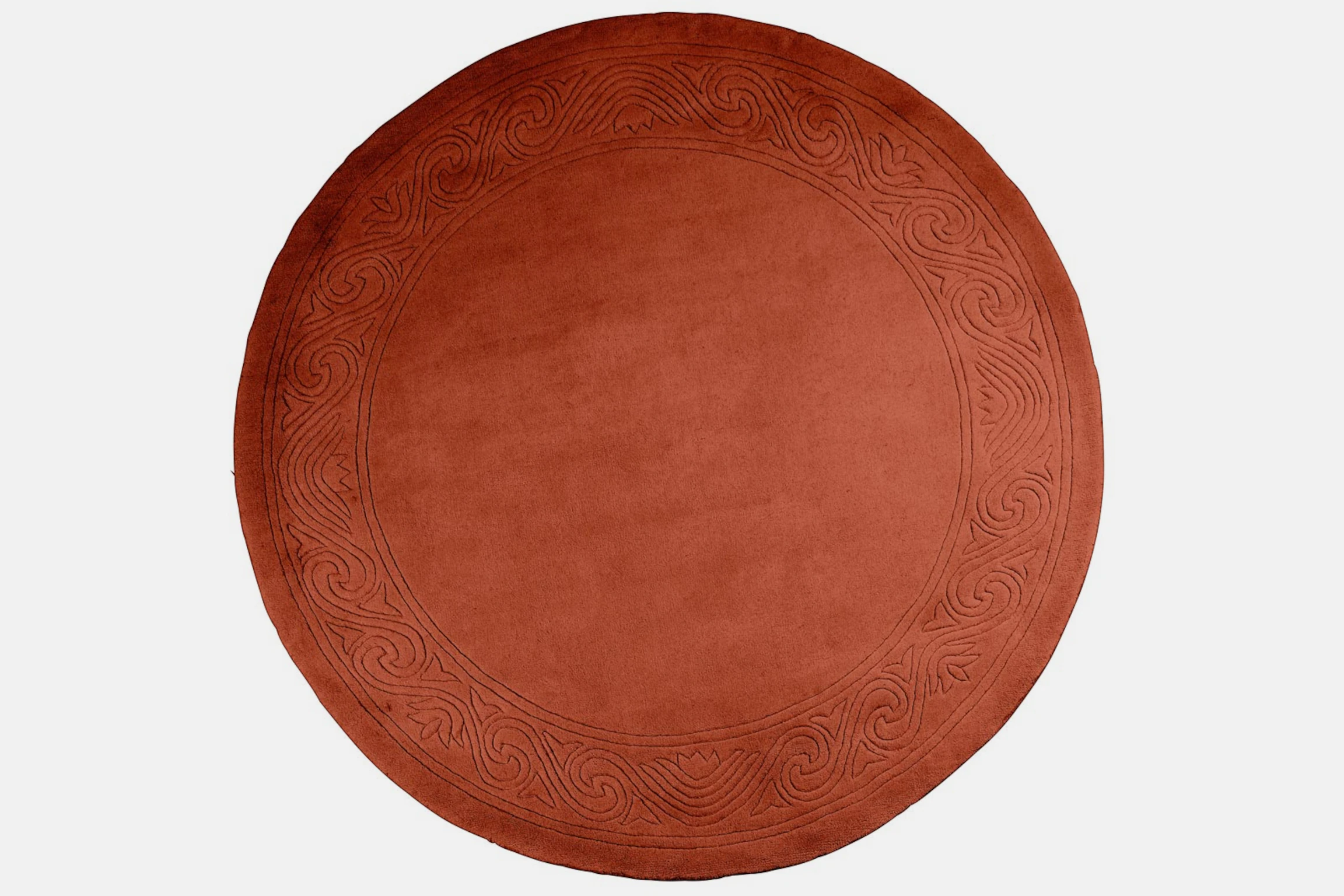Teppich rund Ø 200 cm terracotta  Teppich rund Ø 200 cm terracotta