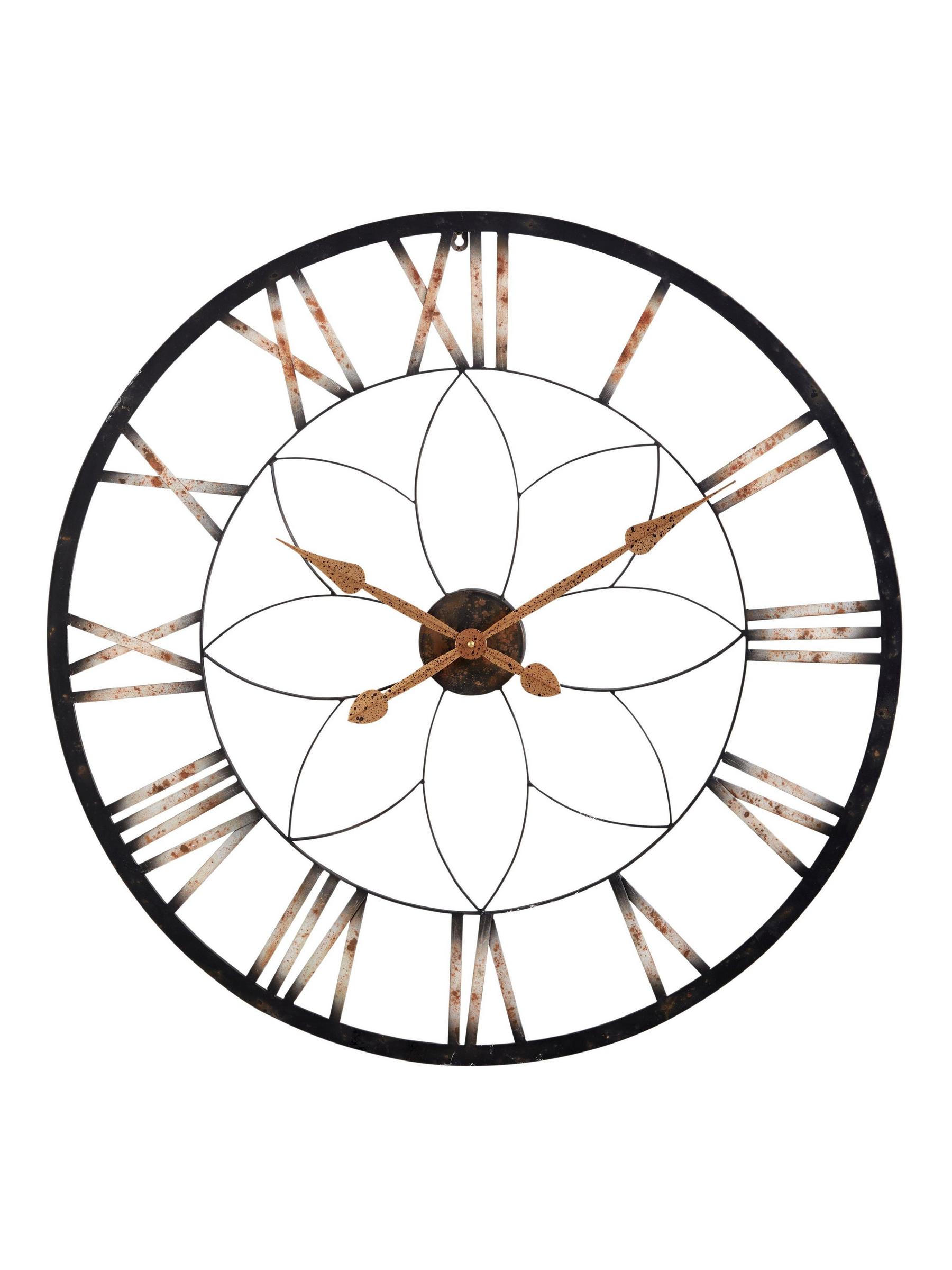 Wanduhr in Skelettform 80x80 cm 