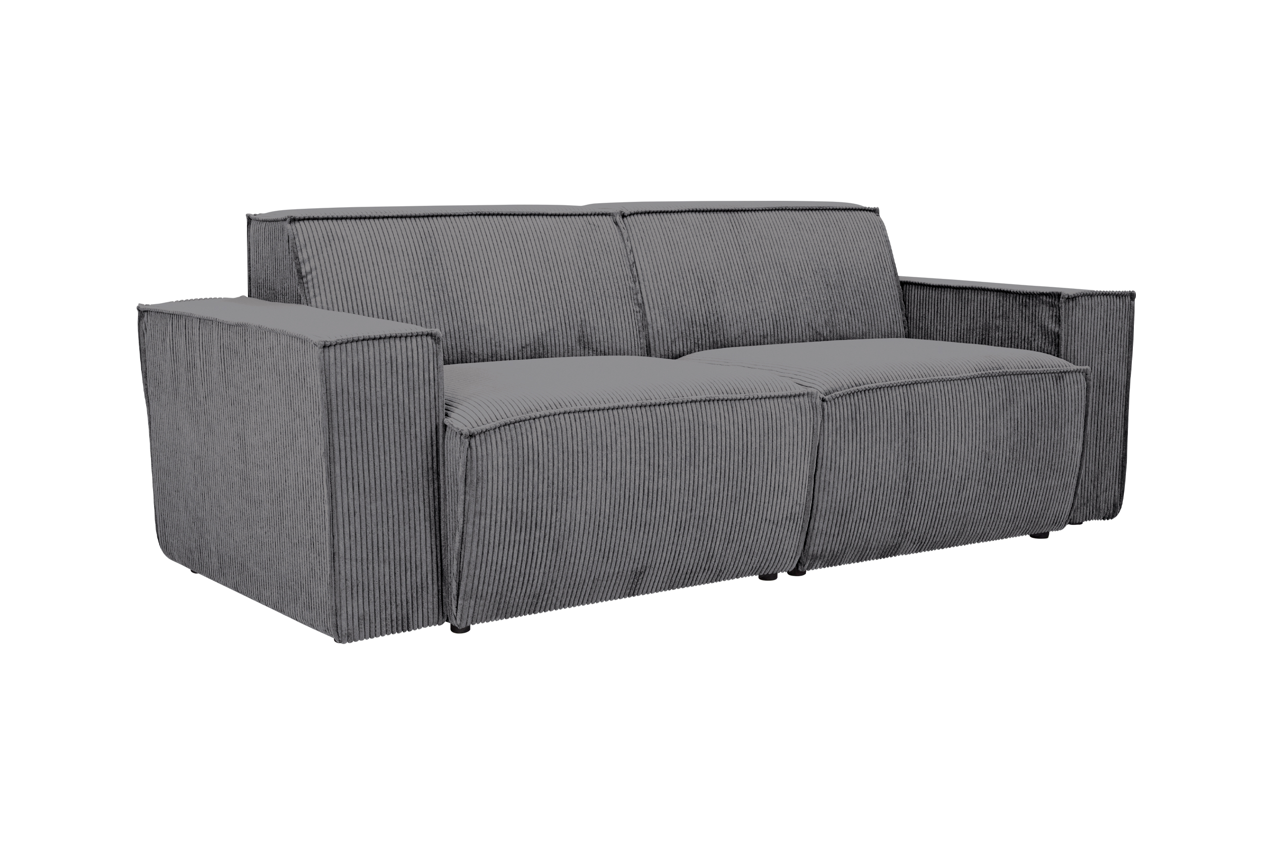 2-Sitzer-Sofa Element in Cord Schwarz