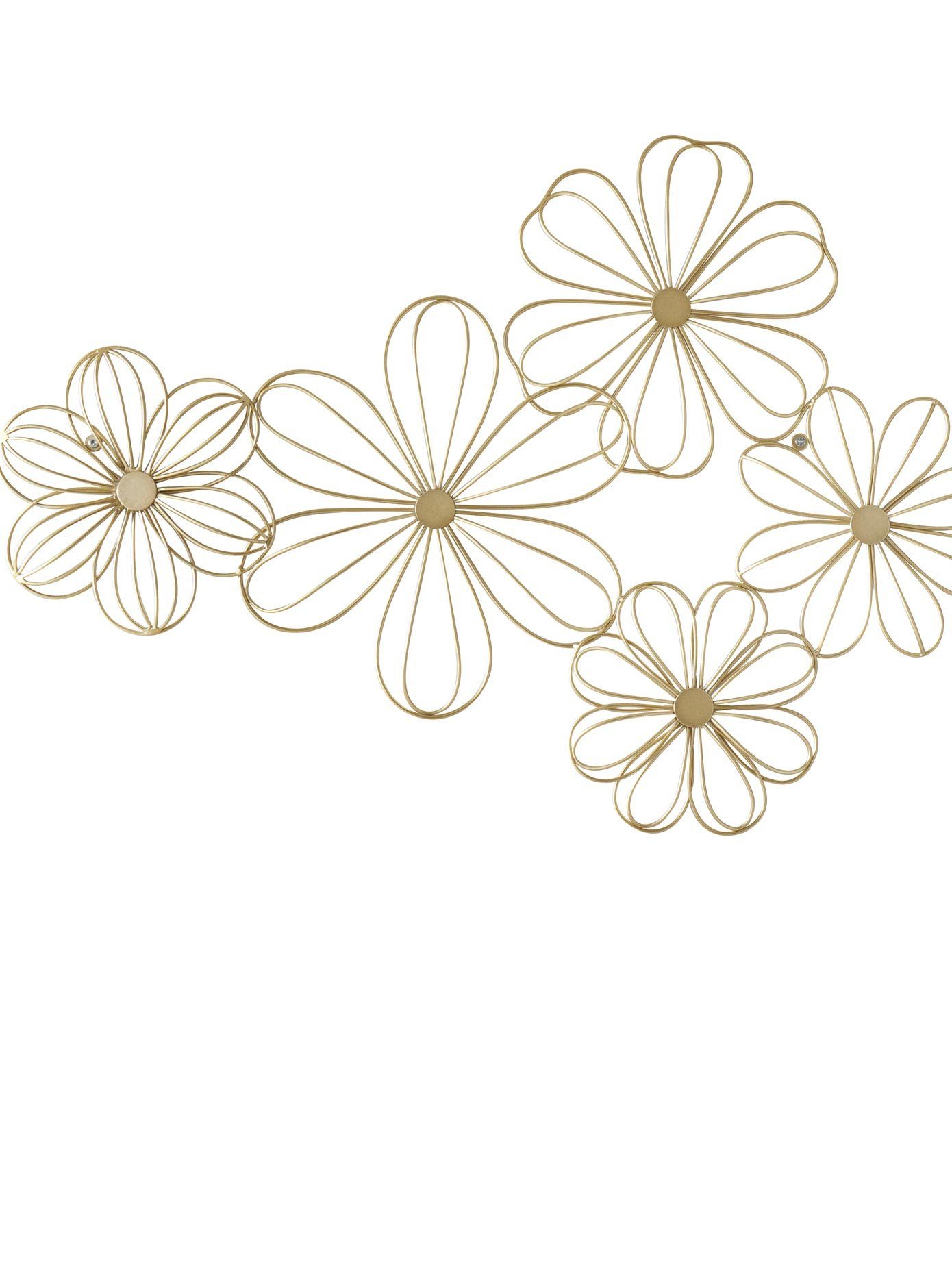 Wanddeko mit Blumen