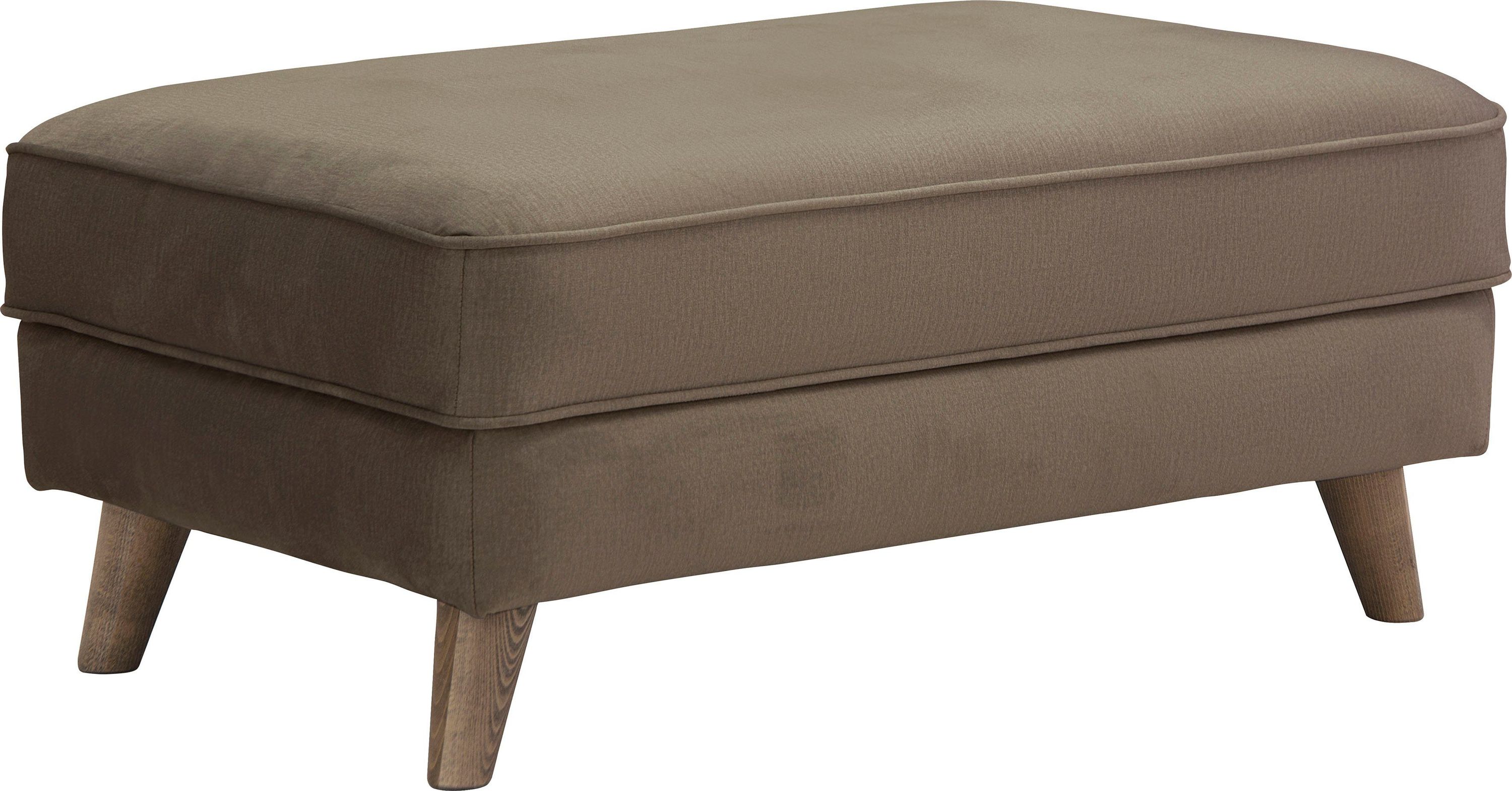 Hocker taupe Samtoptik