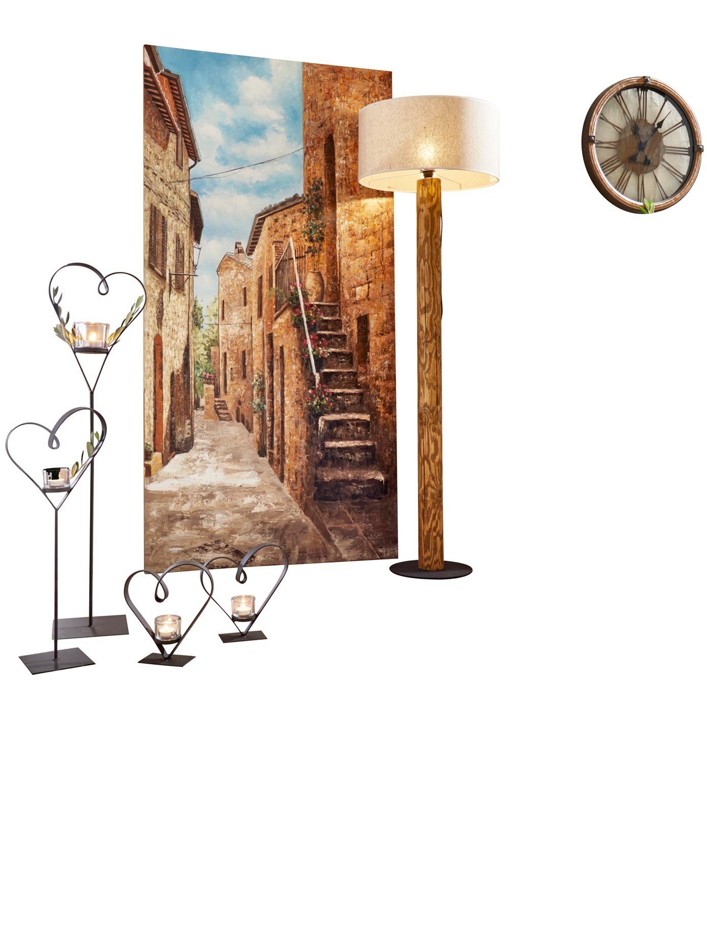 Leinwandbild Gasse 75x150 cm