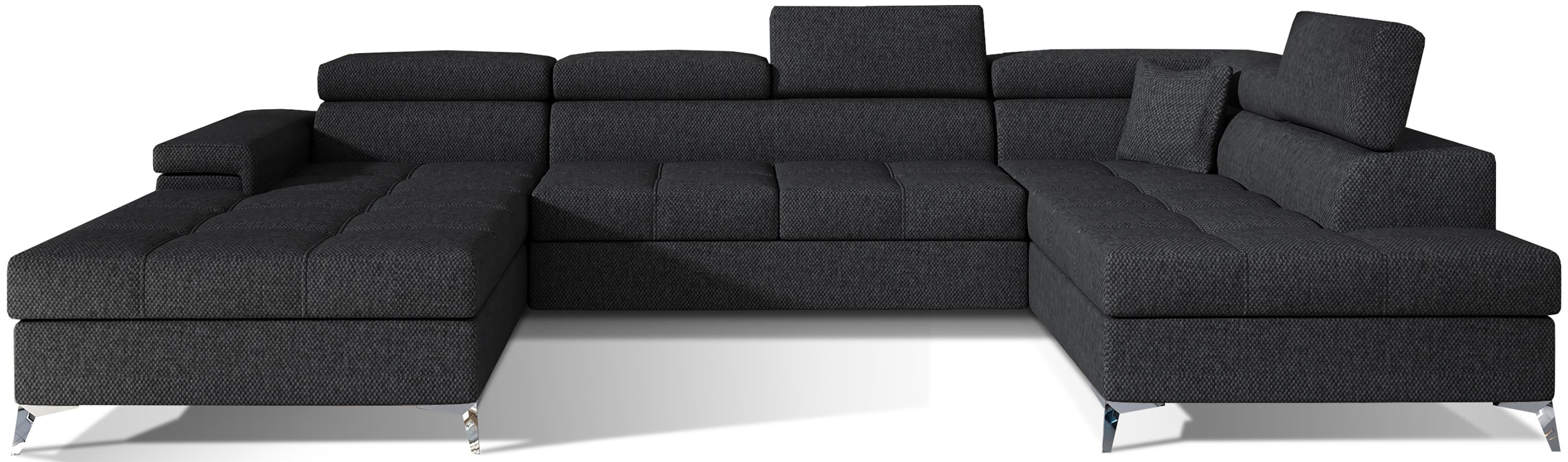 Wohnlandschaft Eduard, Strukturstoff, Bettfunktion, Stauraum Wohnlandschaft Eduard, Strukturstoff, Bettfunktion, Stauraum