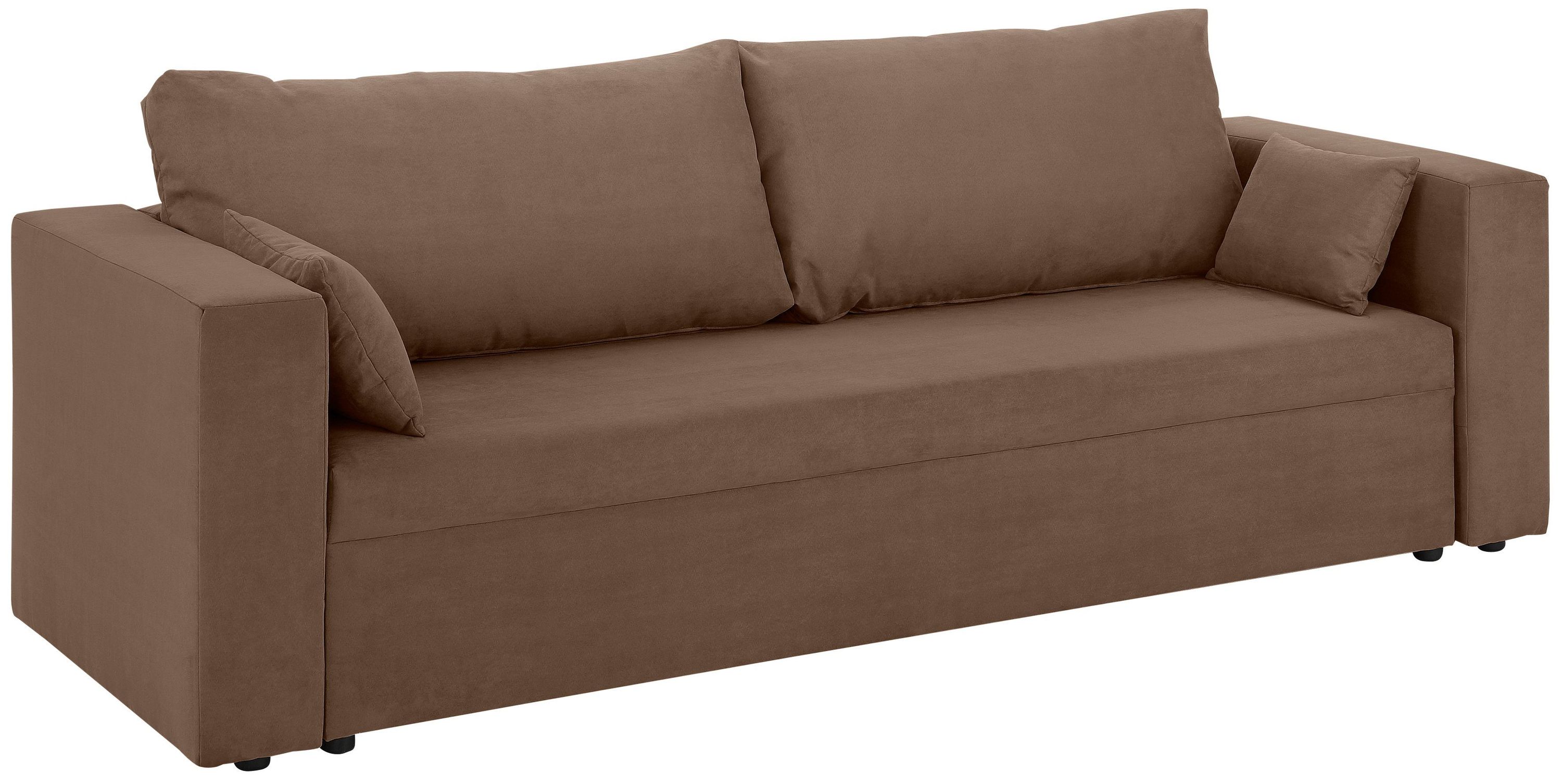 Home Affaire 3-Sitzer Pur – Luxus-Microfaser, braun