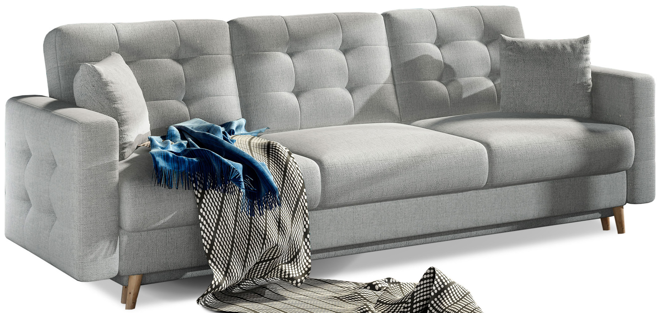 3-Sitzer Sofa Thor, Strukturstoff, Schlaffunktion