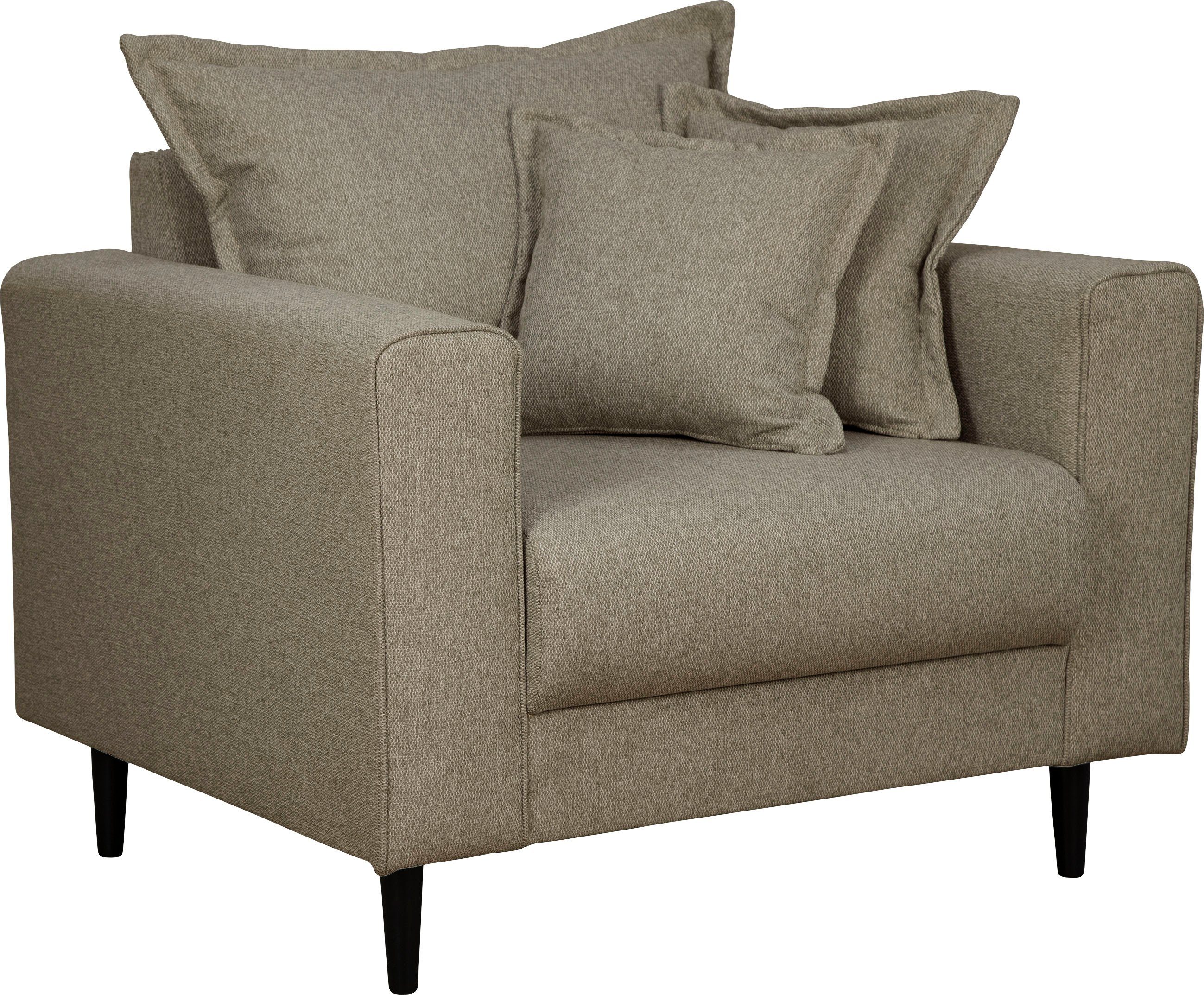Home Affaire Sessel VEYRAS – Strukturstoff, taupe