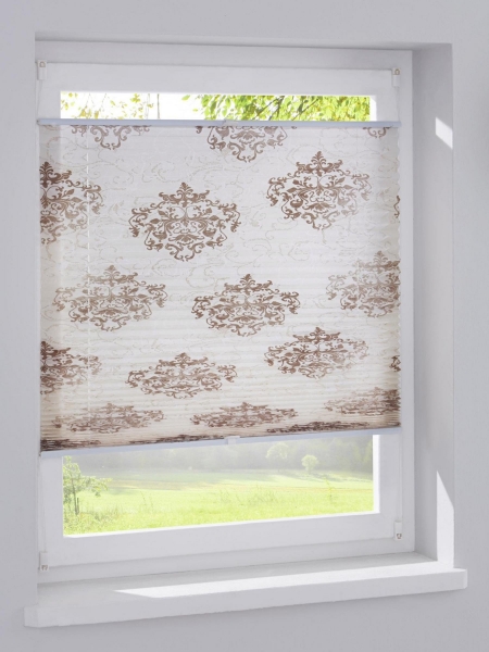 Plissee-Jalousie 70x130 cm Beige 