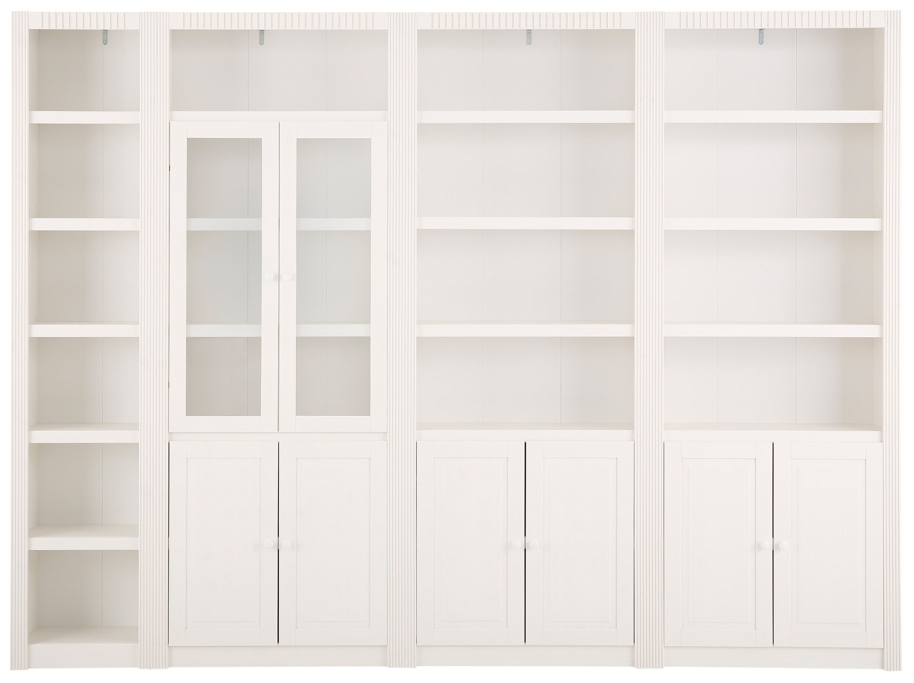 Bild 1 Raumteilerregal 289x213x27 cm Weiß