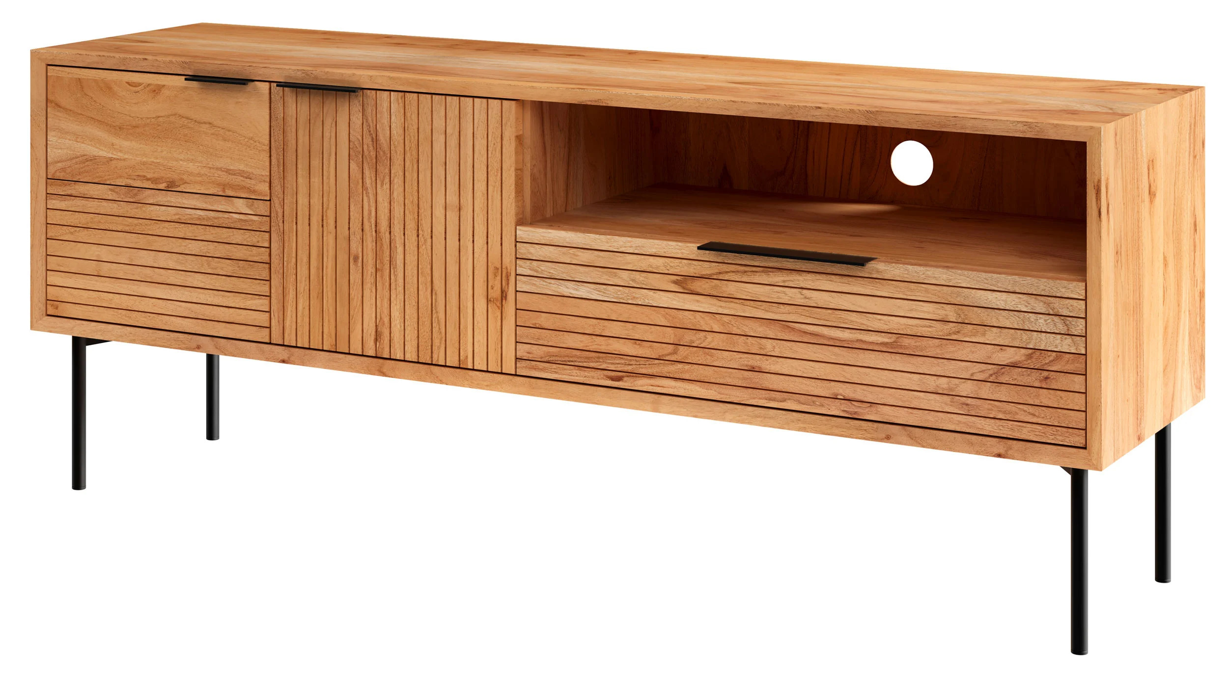 Lowboard Holz Akazie gewachst Lowboard Holz Akazie gewachst