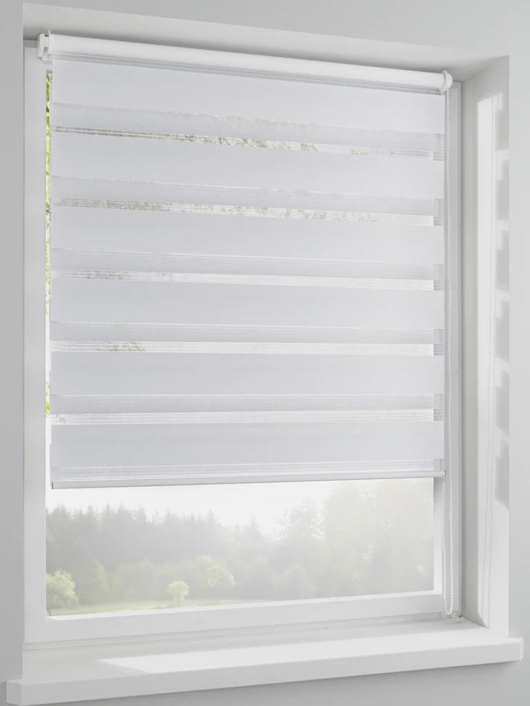 Doppelrollo 80x210 cm weiß Doppelrollo 80x210 cm weiß